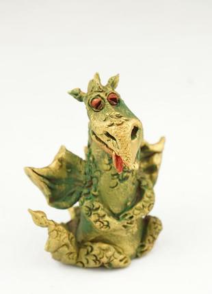 Статуетка дракон сувенір дракон зелений dragon statuette