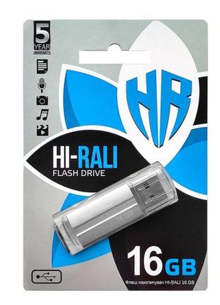 USB Flash Drive Hi-Rali Corsair 16 gb Колір Сталевий