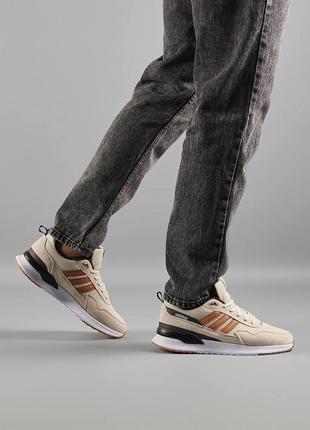 Мужские кроссовки adidas retropy beige brown
