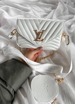 Wave multi pochette white сумка lux!👜