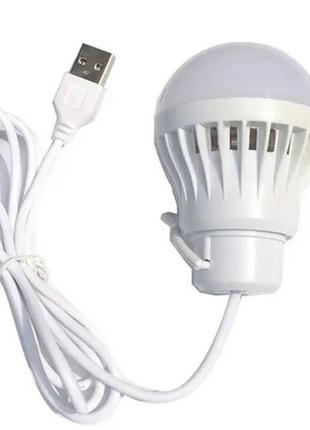 Лампа led usb 3w з кабелем