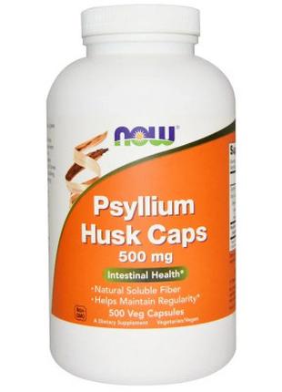 Витамин Now Foods Подорожник (Псилиум), Psyllium Husks, 500 мг...