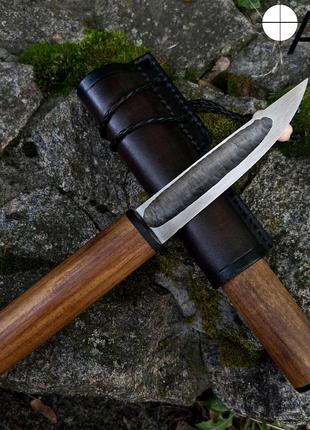 Нож ручной работы "Якут-341" сталь 95х18 +эксклюзивный чехол