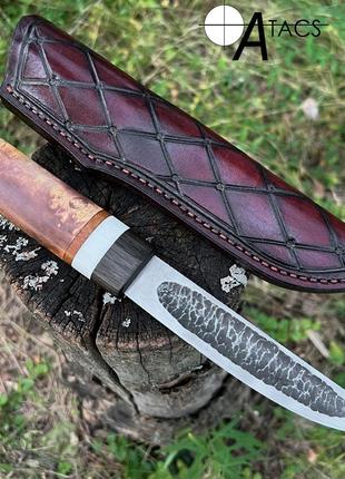 Нож ручной работы "Якут-370" сталь N690 +эксклюзивный чехол