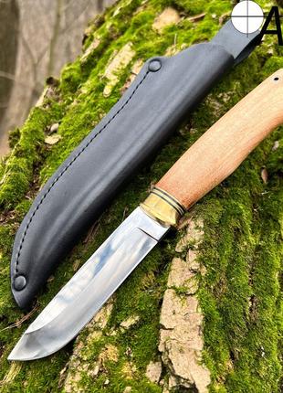 Нож ручной работы №10 (Сталь Х12МФ) + чехол с натуральной кожи