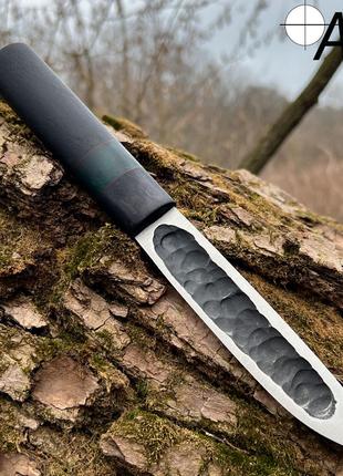 Нож ручной работы Якут-169 с кожаным чехлом ( сталь 95х18 )