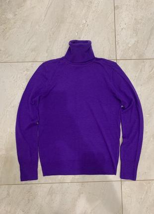 Фіолетовий гольф светр джемпер zara пуловер жіночий