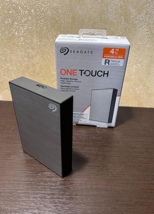 Жорсткий диск Seagate One Touch 4TB 2.5 USB 3.2 External Silver