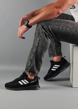 Мужские кроссовки adidas retropy black white