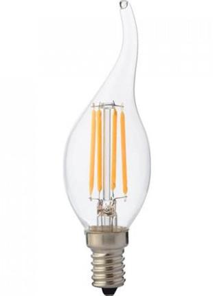 Світлодіодна лампа filament flame-4 4w е14 4200к