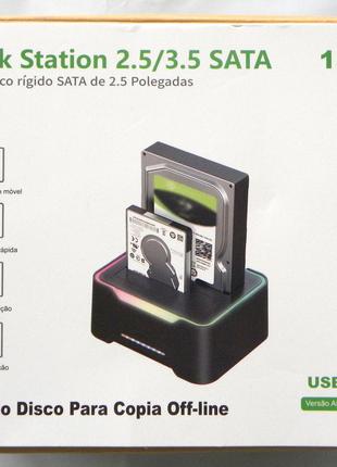 USB 3.0 до SATA док-станція для жорстких і SSD дисків на 2,5/3,5