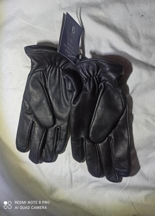 Перчатки мужские зимние кожа , натуральный мех размер s, m