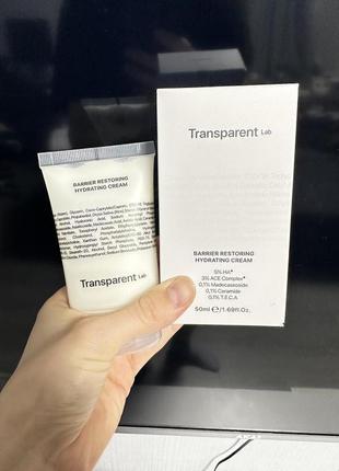 Transparent Lab Barrier Restoring Hydrating Cream