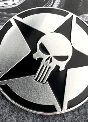 Наклейка на авто Punisher каратель череп