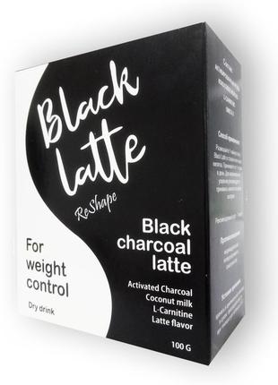 Black latte - угольный латте для похудения (блек латте) коробка