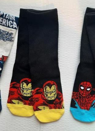 Носки шкарпетки marvel набір 3 п eur 27-30 супергерої