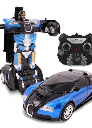 Машинка радиоуправляемая трансформер Robot Car Bugatti Size12 ...