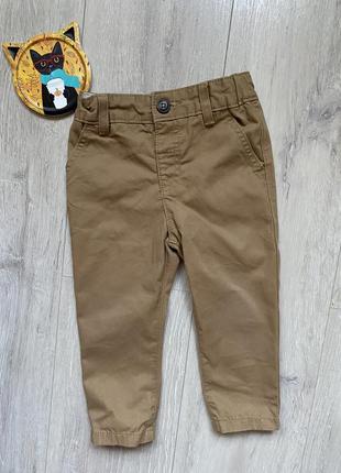 Коттоновые брюки брюки брючины бежевые для мальчика marks &amp...