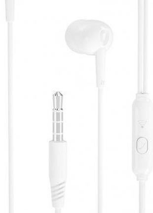 Проводные наушники гарнитура XO In-ear Earphone 1.15 м White (...