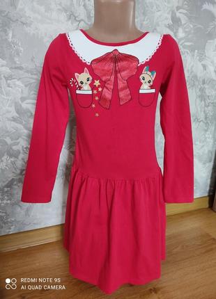Новорічна сукня для дівчинки, плаття на 6-8 років