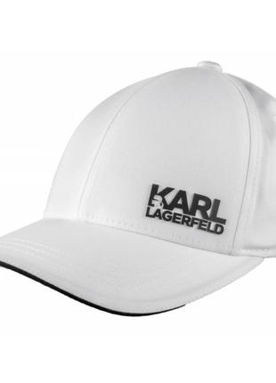 Мужская кепка karl lagerfeld белая размер универсальный
