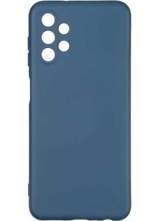 Чехол накладка Full Soft Case Samsung A135 (A13) тёмно синяя