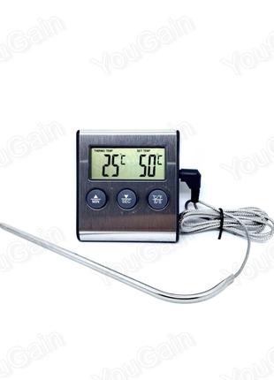 Термометр кухонный TP-700 с выносным щупом (таймер, магнит, си...