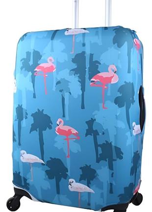 Чохол для валізи Snowball 33030/flamingo Середній M Різнокольо...
