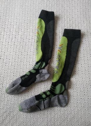 Термо шкарпетки x-socks ski race silver 39-41 високі лижні гол...