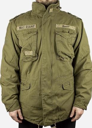 Куртка милитари  brandit m65 giant cargo олива зимняя (xxl)