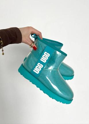 Женские ugg classic clear mini light blue