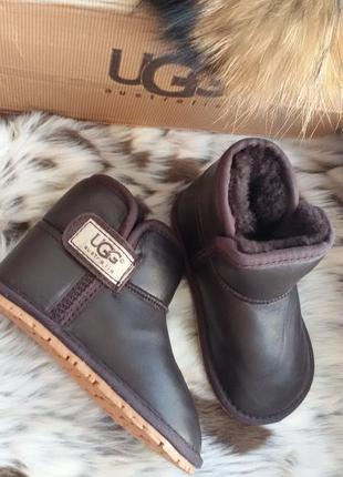 Натуральные кожаные угги ugg australia на овчине