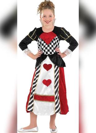 Карнавальний костюм плаття королева сердець алісу в країні чуд...