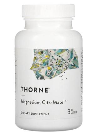 Витамины и минералы Thorne Magnesium Citramate, 90 капсул