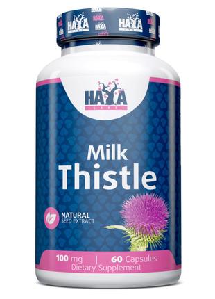 Натуральная добавка Haya Labs Milk Thistle 100 mg, 60 капсул