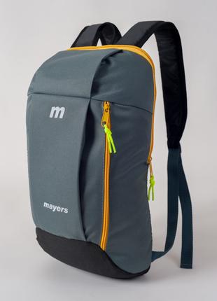 Рюкзак для детей и подростков серого цвета в спортивном стиле 116