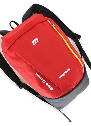 Яркий спортивный детский рюкзак красного цвета легкий с мягким...