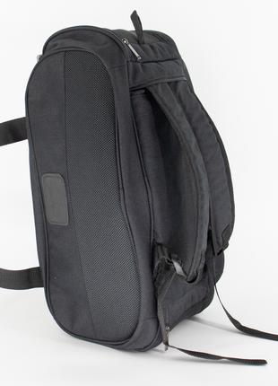 Дорожная сумка рюкзак трансформер черного цвета вместительная ...