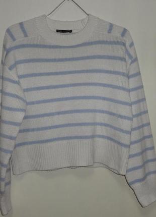 Короткий полосатый свитер