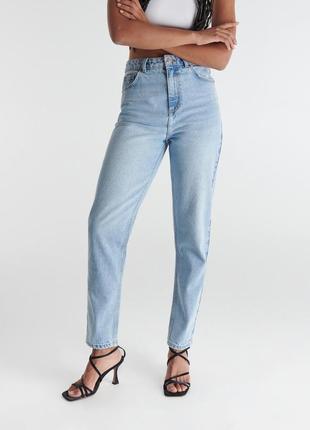 Брендовые джинсы mom с высокой посадкой "reserved". размер uk1...