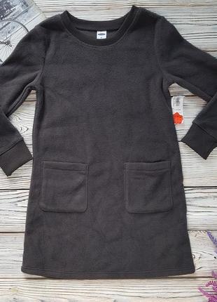 Теплое флисовое платье для девочки на 4 года old navy