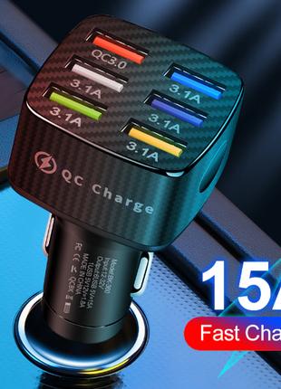 Быстрая зарядка автомобильная Quick Charge 3,0 65 Вт USB/PD