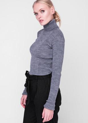 Базовый вязаный серый свитер, гольф "sewel". размер 46-48.