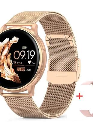 Розумний смарт-годинник smart melisia жіночий gold 2023 фітнес...