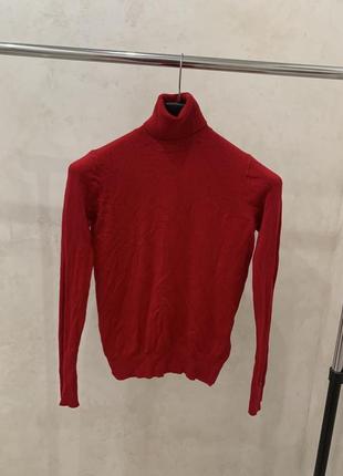 Гольф zara женский красный свитер джемпер пуловер