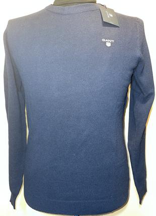 Мужской синий пуловер Gant (size M)