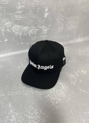 Чорна кепка palm angels з прямим козирком