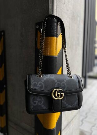 Жіноча сумочка Gucci marmount black/blue