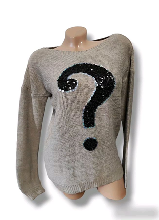 Жіночий джемпер з паєтками кофта светр