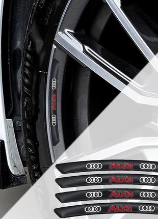 Наклейка на диски Audi (чёрный)